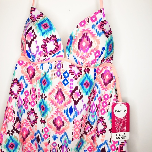 NWT Hula Honey Tankini halter top swim suit - Picture 2 of 8
